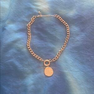Gold Chain Necklace with Pendant